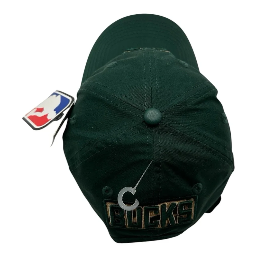 Pro Standard Milwaukee Bucks Hat Cap Strapback Adjustable Green Leopard Cheetah‎